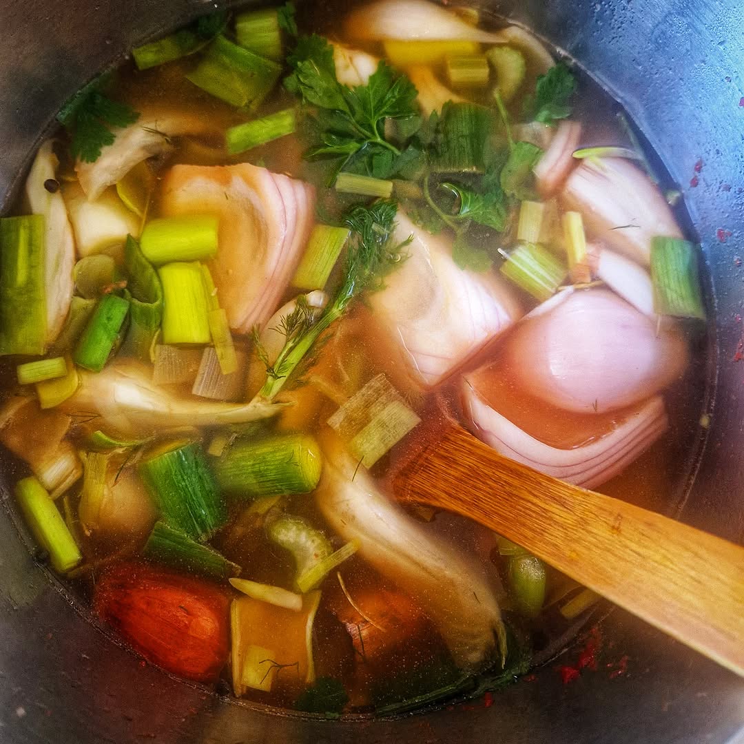 Photo by Asatoma_Conscious Food Choices on February 18, 2026. May be an image of vegetable, soup spoon and text.